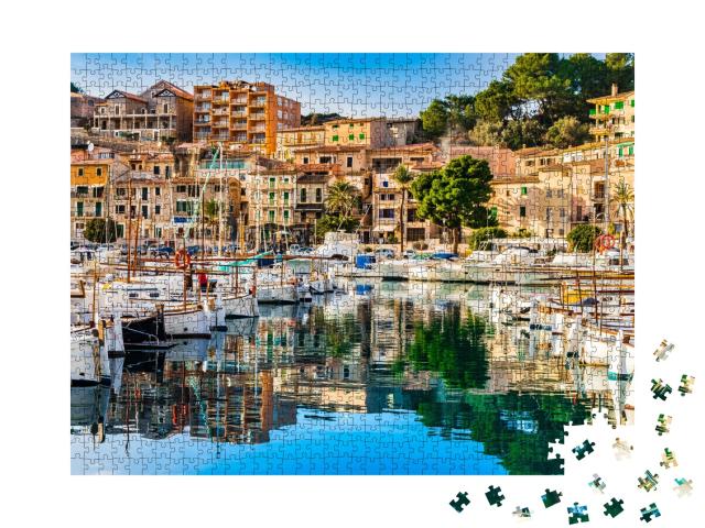 Puzzle de 1000 pièces « Port de Soller, Île de Majorque »