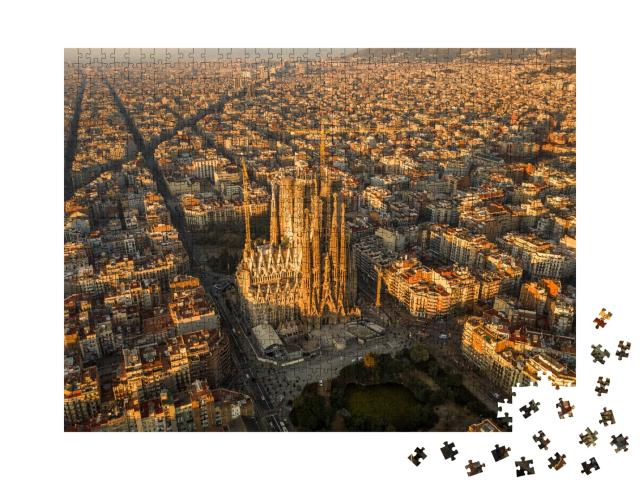 Puzzle de 1000 pièces « Barcelone vue du ciel »