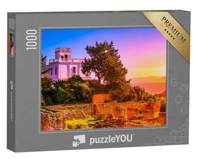 Puzzle de 1000 pièces « Paysage près de l'antique Carthage avec vue sur les ruines, Tunisie »