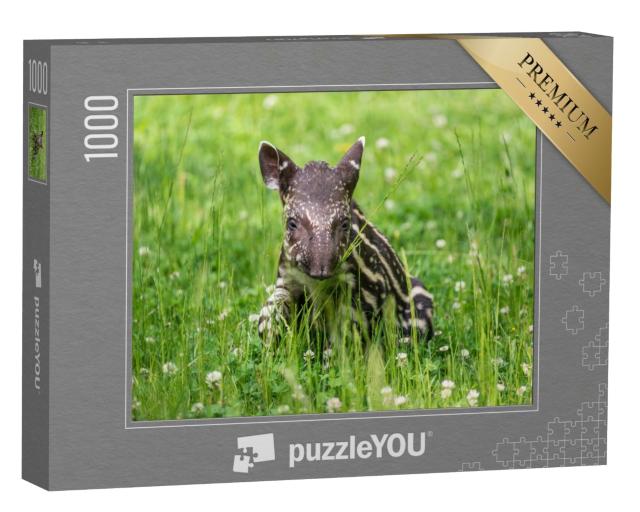 Puzzle de 1000 pièces « Bébé tapir menacé d'extinction »