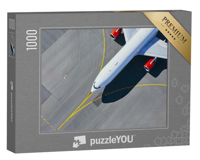 Puzzle de 1000 pièces « Avion en route vers la piste »
