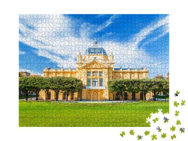 Puzzle de 1000 pièces « Pavillon d'art à Zagreb, Croatie »