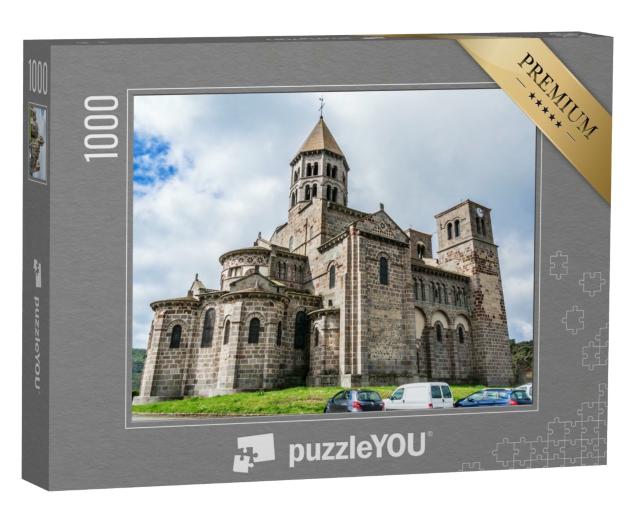 Puzzle de 1000 pièces « Église romane Notre Dame du Port. Clermont Ferrand. Auvergne. France. »