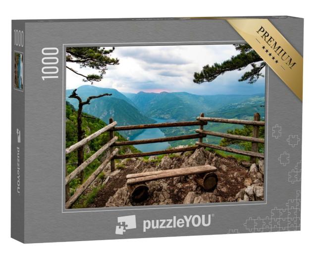 Puzzle de 1000 pièces « Point de vue de Banjska stena, parc national de la Tara, Serbie »
