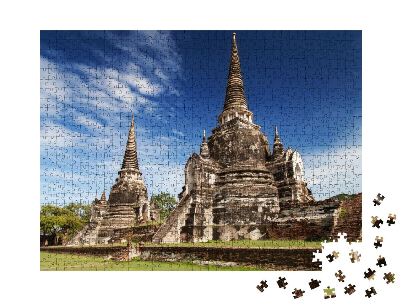 Puzzle de 1000 pièces « Temple Wat Phra Si Sanphet, Ayutthaya, Thaïlande »