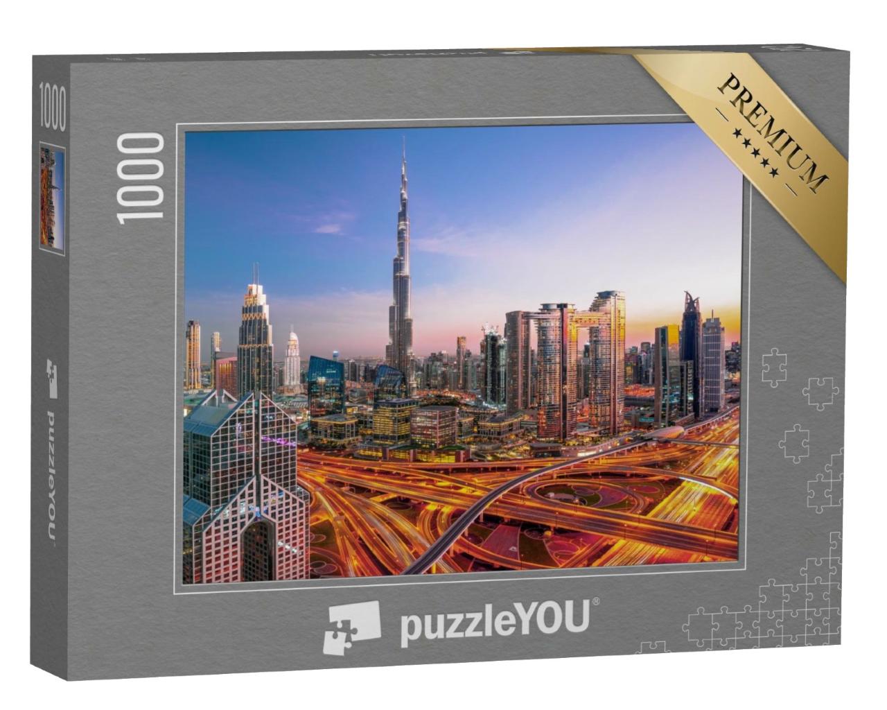 Puzzle de 1000 pièces « Skyline du centre-ville de Dubaï »