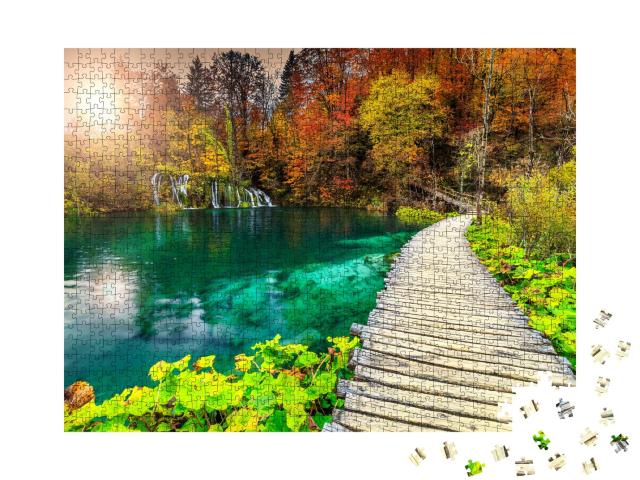 Puzzle de 1000 pièces « Parc national de Plitvice, Croatie »