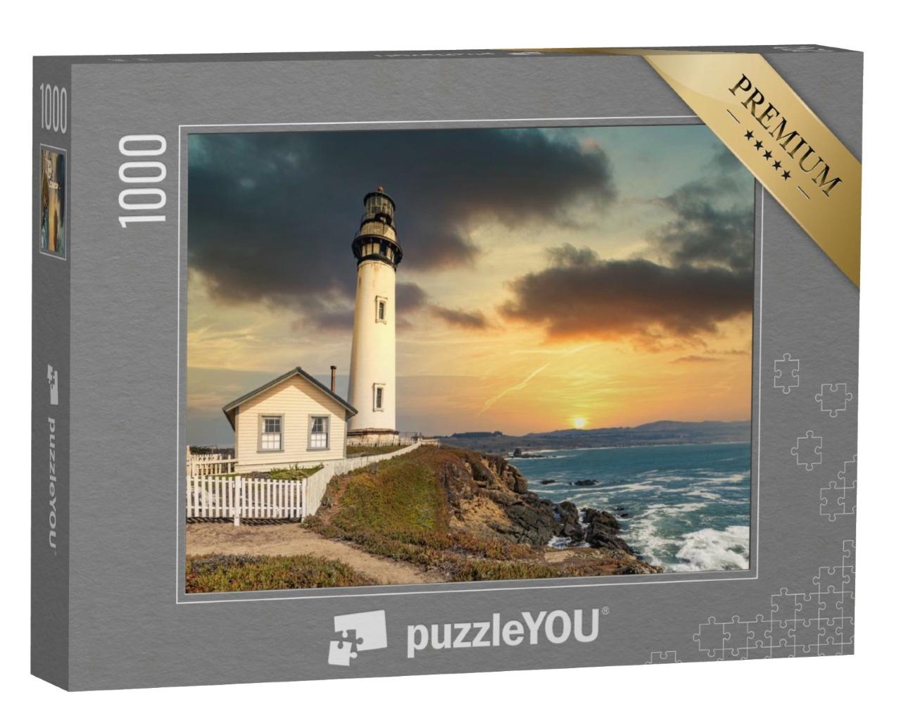 Puzzle de 1000 pièces « Phare de Pigeon Point sur la côte Pacifique en Californie »