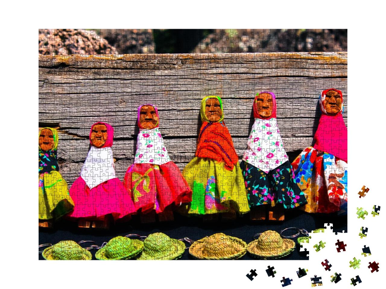 Puzzle de 1000 pièces « Artisanat coloré du Mexique »
