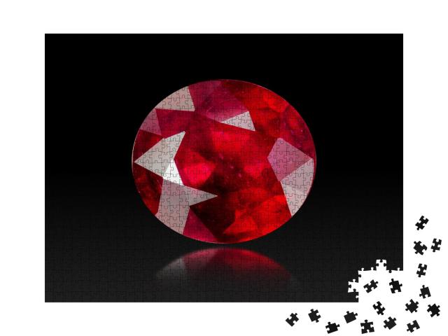 Puzzle de 1000 pièces « Rubis rouge »