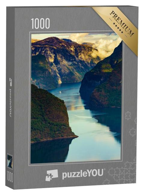 Puzzle de 1000 pièces « Aurlandsfjord en Norvège »