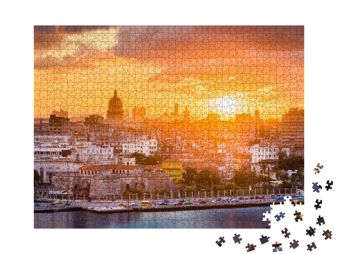 Puzzle de 1000 pièces « Skyline du centre-ville de La Havane, Cuba »