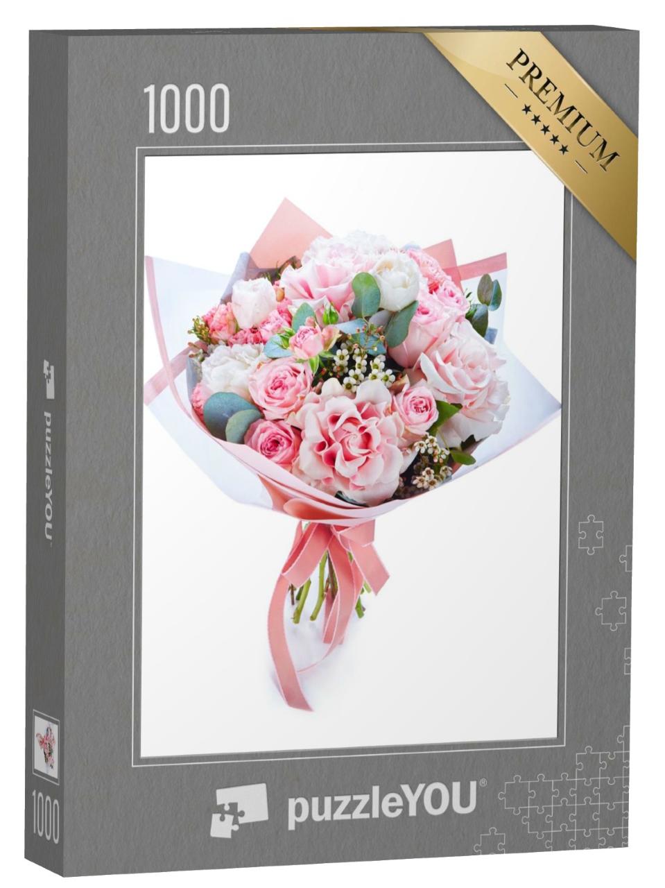 Puzzle de 1000 pièces « Bouquet de fleurs multicolores pour le mariage »