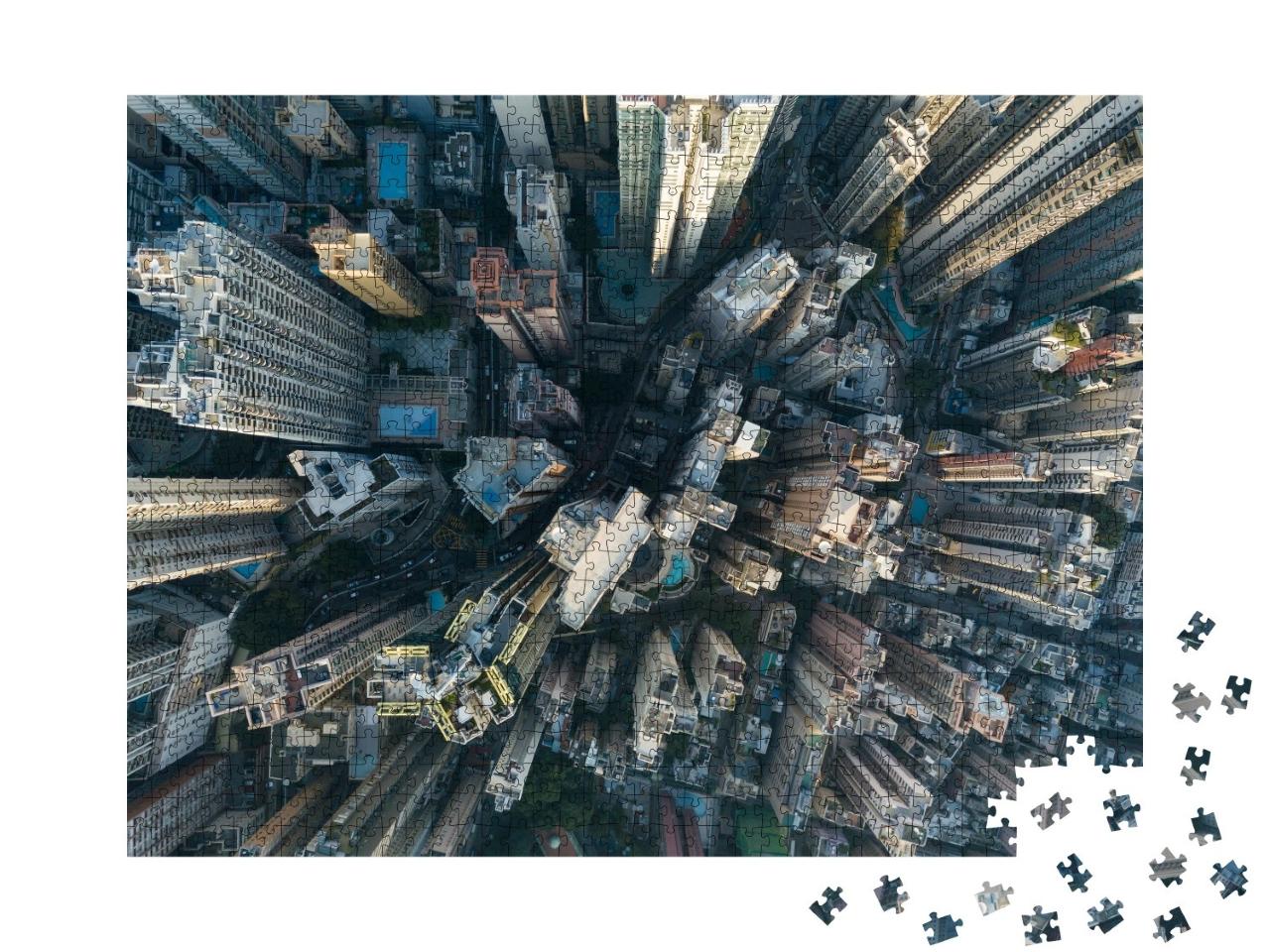 Puzzle de 1000 pièces « Gratte-ciel de Hong Kong »