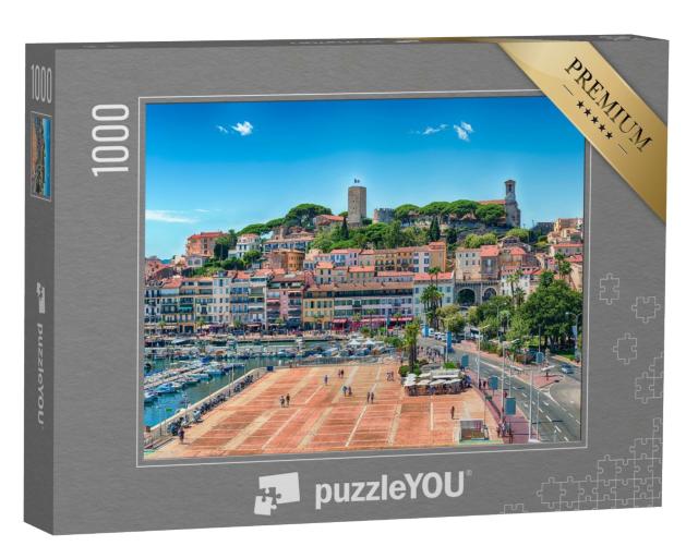 Puzzle de 1000 pièces « Le Vieux Port et le quartier du Suquet à Cannes, Cote d'Azur, France »