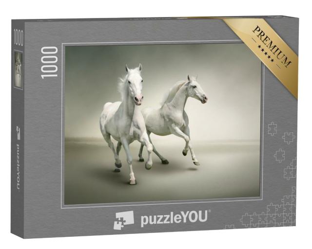 Puzzle de 1000 pièces « Chevaux blancs »