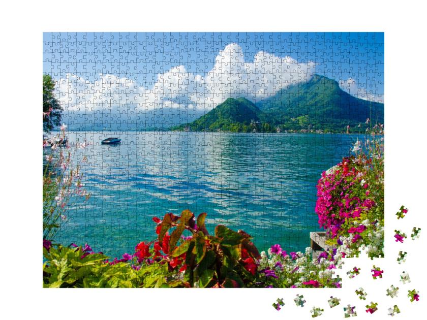 Puzzle de 1000 pièces « Paysage au lac d'Annecy »