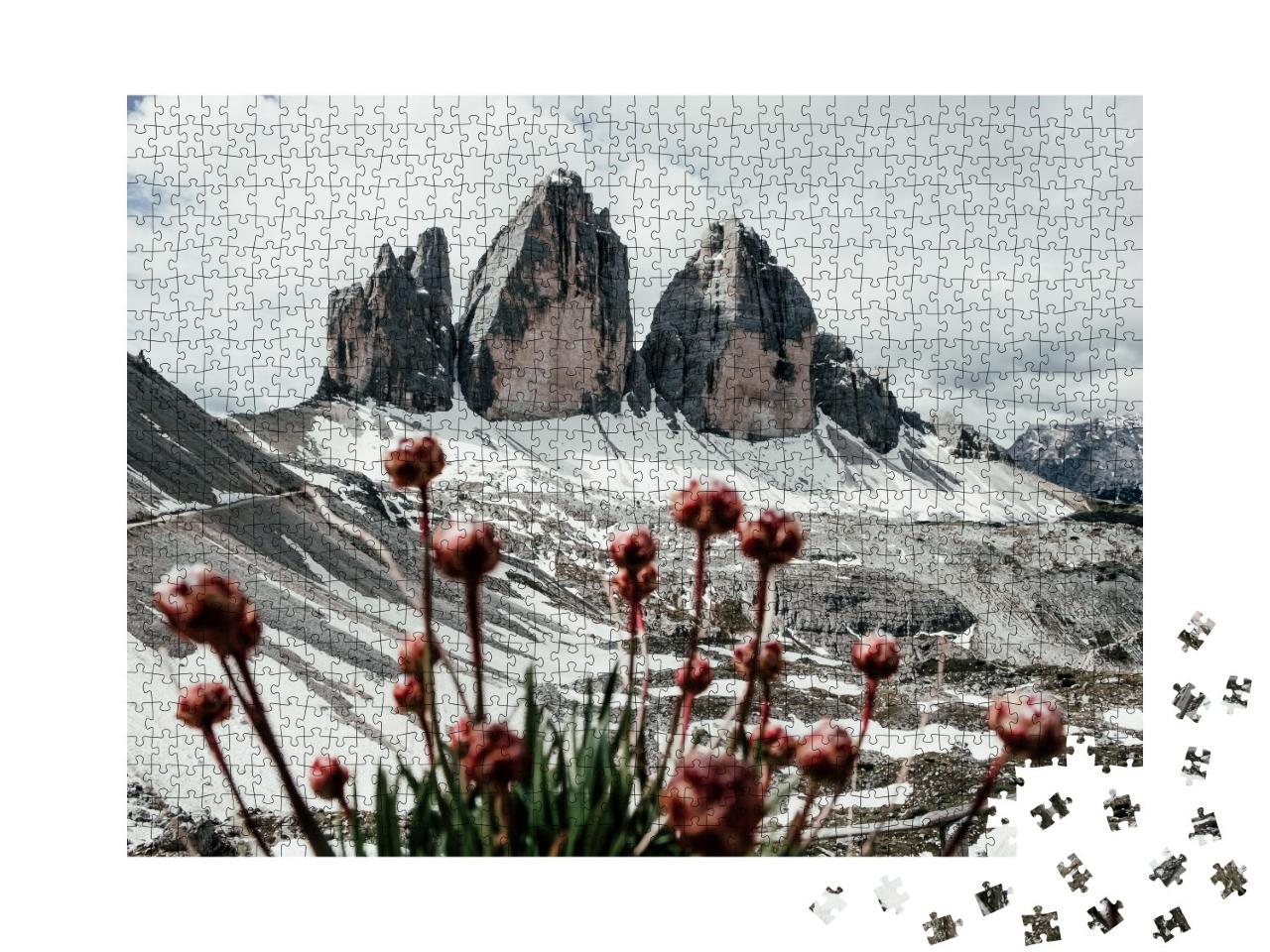 Puzzle de 1000 pièces « Les Trois Cimets en Italie, Dolomites »