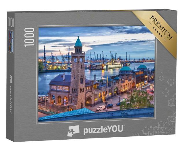 Puzzle de 1000 pièces « Port de Hambourg, Allemagne »