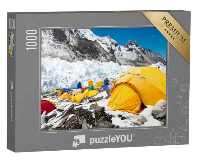 Puzzle de 1000 pièces « Camp de base du mont Everest, Népal, Himalaya »