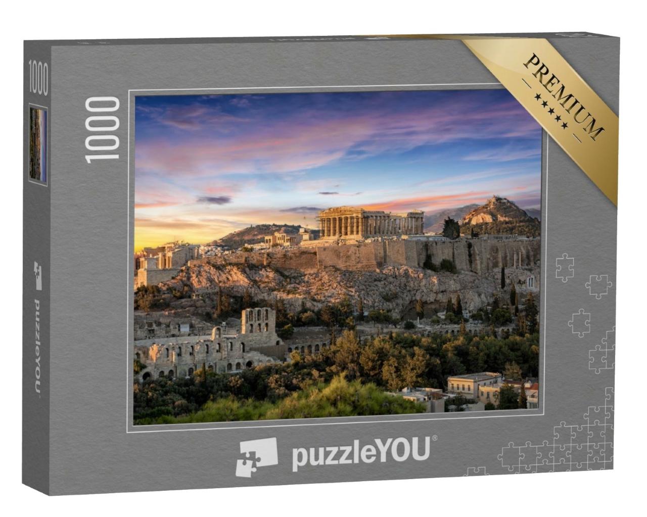Puzzle de 1000 pièces « Temple du Parthénon sur l'Acropole d'Athènes, Grèce »