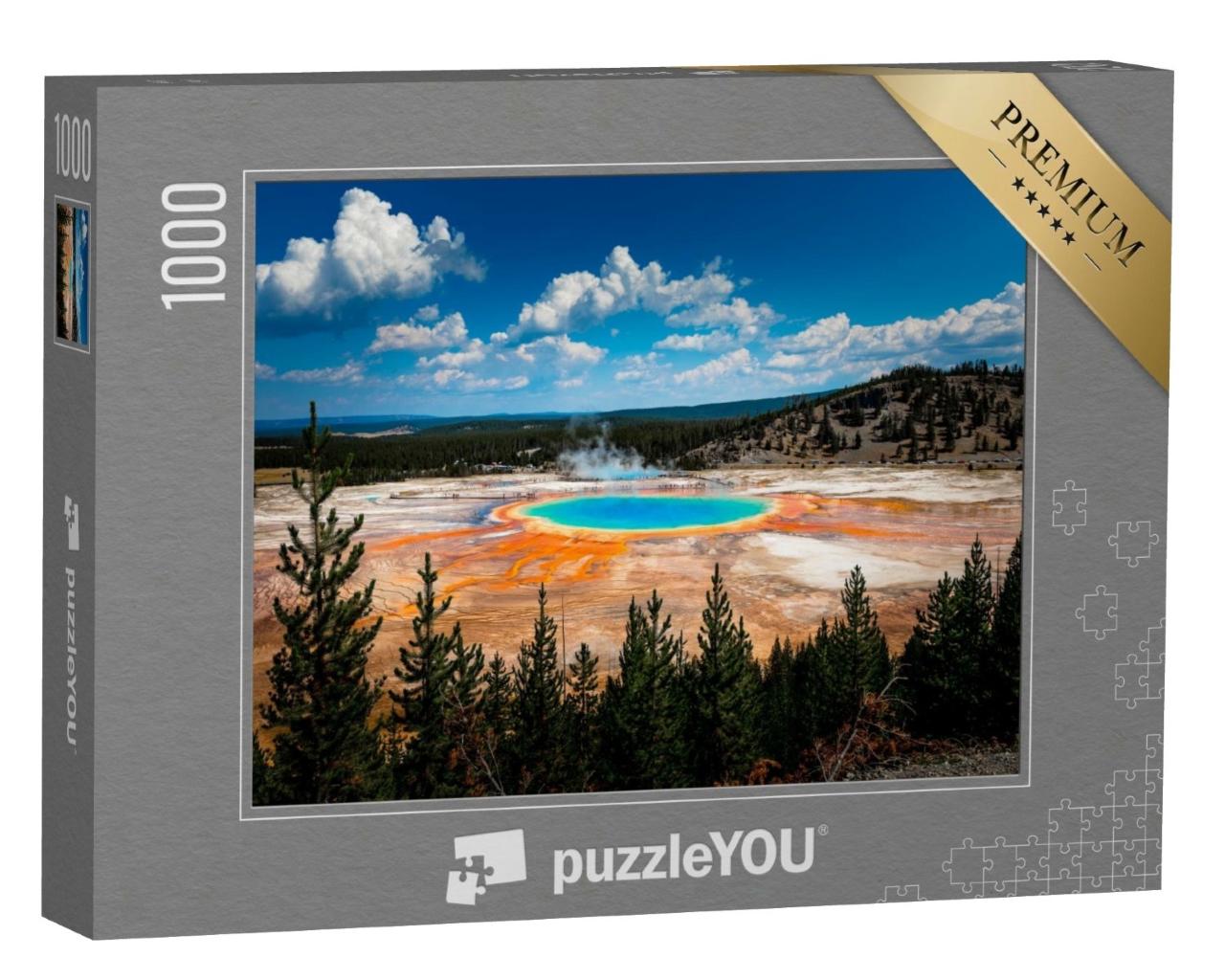Puzzle de 1000 pièces « Grand Prismatic Spring à couper le souffle dans le parc national de Yellowstone »
