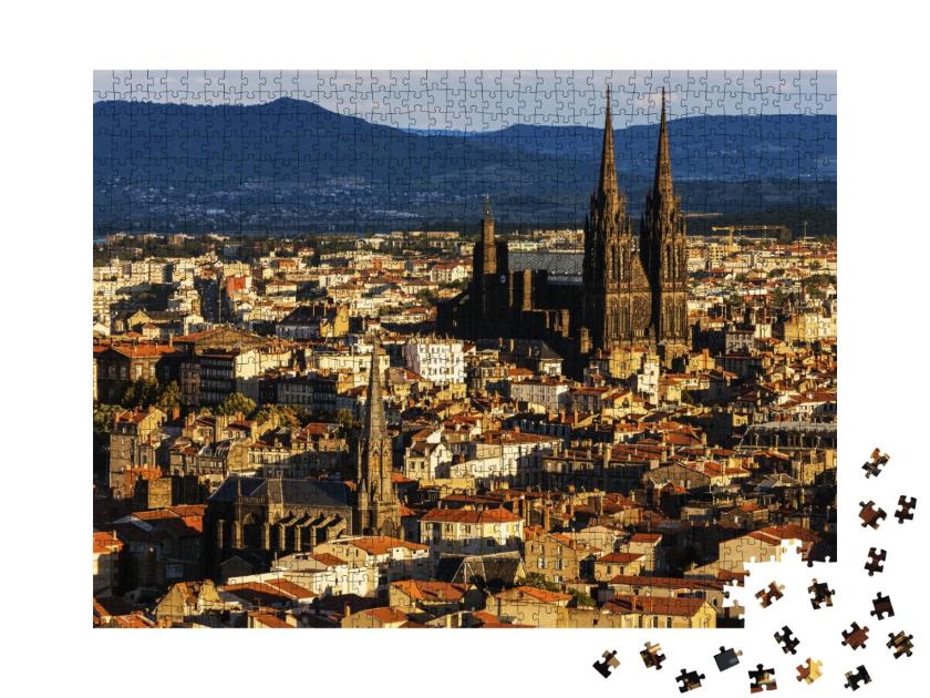 Puzzle de 1000 pièces « Cathédrale de Clermont-Ferrand. Clermont-Ferrand, Auvergne-Rhône-Alpes, France. »