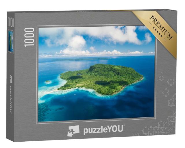 Puzzle de 1000 pièces « Une île paradisiaque isolée au large de Santo, Vanuatu »