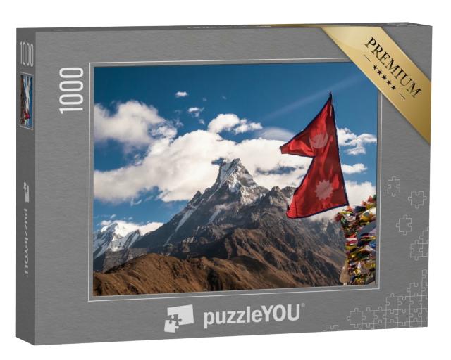 Puzzle de 1000 pièces « Machapuchare, imposante et haute montagne de l'Himalaya »