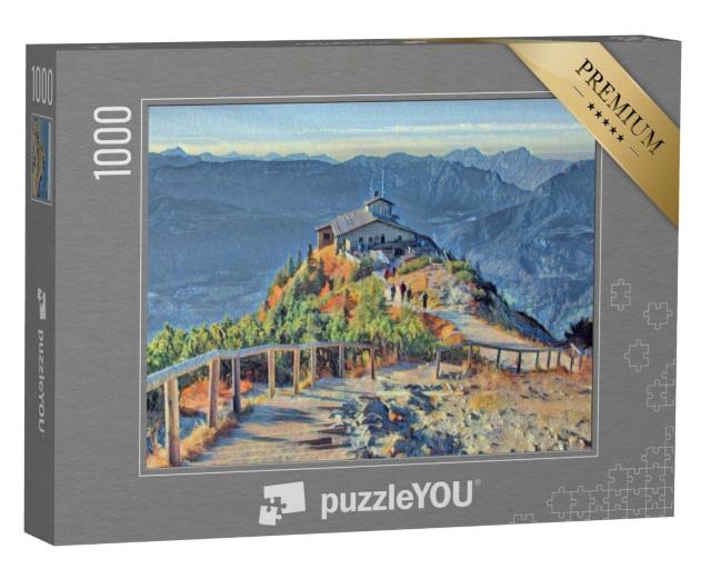 Puzzle de 1000 pièces « dans le style de Paul-Cezanne - Kehlstein Adlerhorst, Berchtesgaden, Bavière »