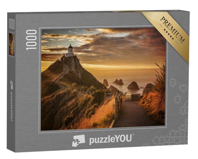 Puzzle de 1000 pièces « Un lever de soleil évocateur à Nugget Point dans l'Otago, Nouvelle-Zélande »