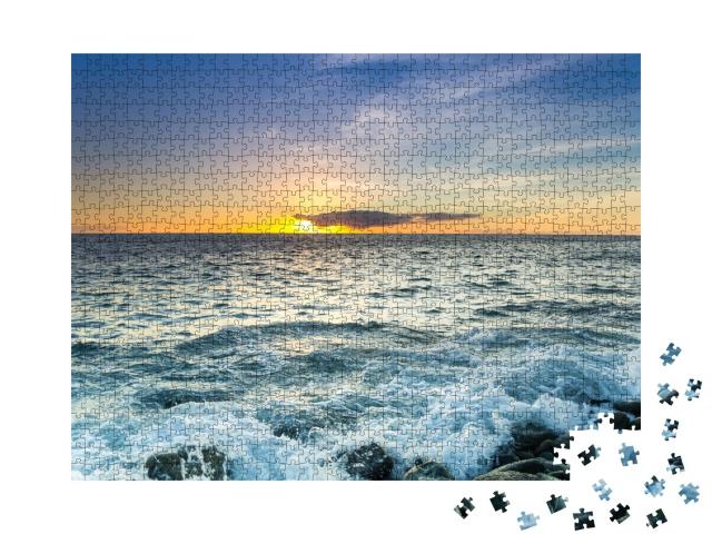 Puzzle de 1000 pièces « La côte de l'Océan Atlantique, Gran Canaria, Îles Canaries »