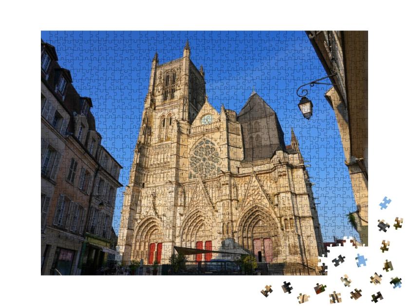 Puzzle de 1000 pièces « Façade de la cathédrale Saint-Étienne de Meaux »
