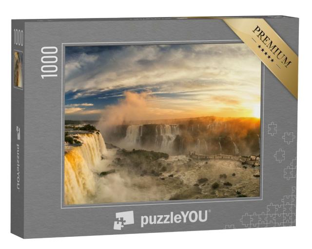 Puzzle de 1000 pièces « Chutes d'Iguazu à couper le souffle, Foz do Iguazu, Brésil »