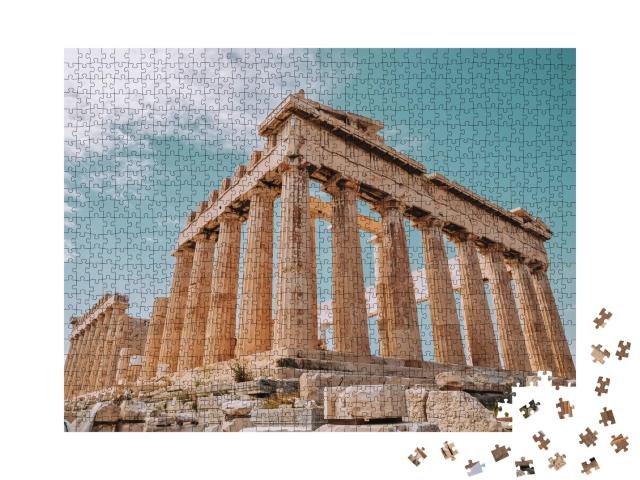 Puzzle de 1000 pièces « Le Parthénon, ancien temple de l'Acropole, Athènes »