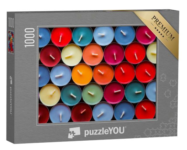 Puzzle de 1000 pièces « Bougies à réchaud colorées »
