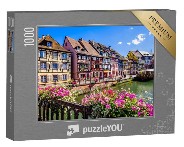 Puzzle de 1000 pièces « célèbre vieille ville aux façades historiques à colombages à colmar - france »