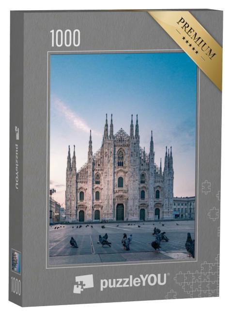 Puzzle de 1000 pièces « Dôme de Milan, la plus grande église d'Italie »