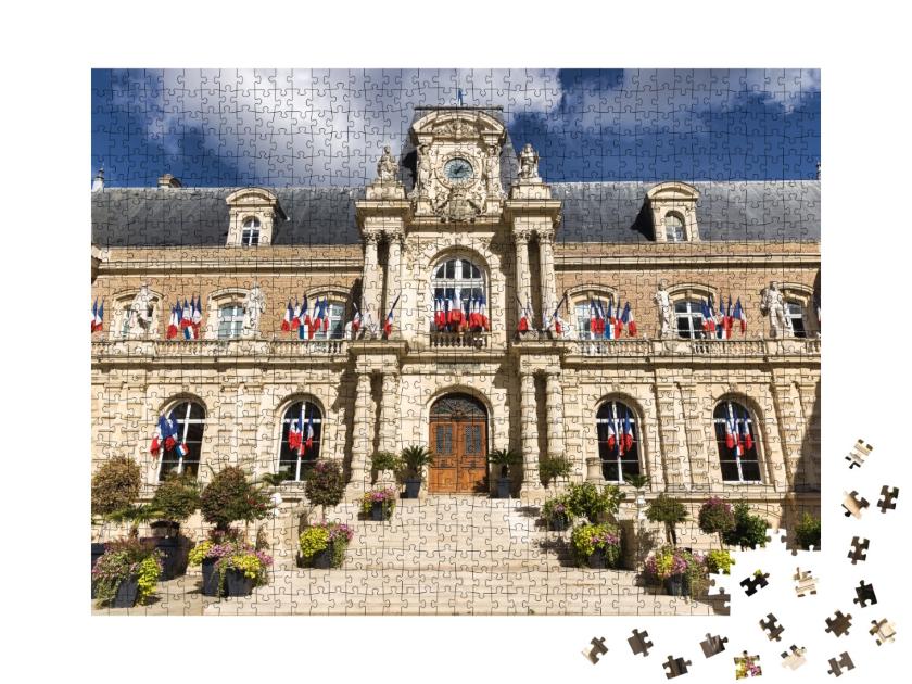 Puzzle de 1000 pièces « Ancienne mairie historique, Amiens, Hauts-de-France, France »