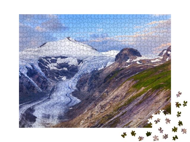 Puzzle de 1000 pièces « Glacier Pasterze et sommet du Johannisberg »