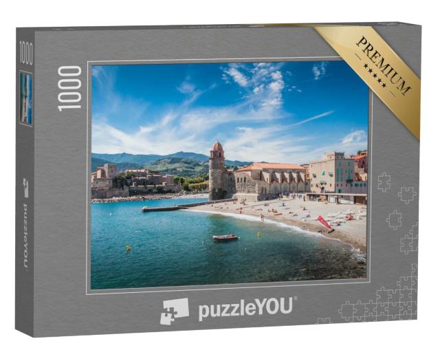 Puzzle de 1000 pièces « Église Notre-Dame-des-Anges à Collioure, au bord de la Méditerranée, Pyrénées-Orientales, France »