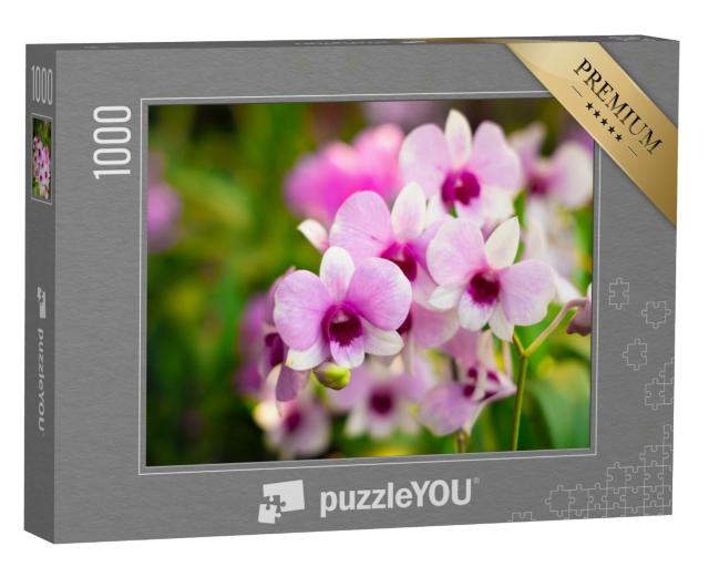 Puzzle de 1000 pièces « Branche avec de belles fleurs dans un jardin d'orchidées »