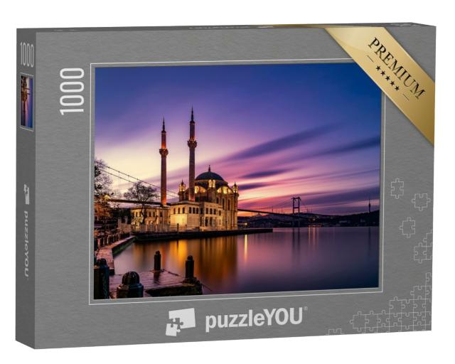 Puzzle de 1000 pièces « Magnifique lever de soleil à la mosquée d'Ortaköy, Istanbul, Turquie »