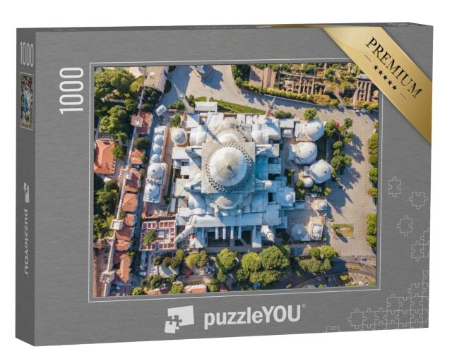 Puzzle de 1000 pièces « Musée de Sainte-Sophie vu du ciel, Istanbul, Turquie »