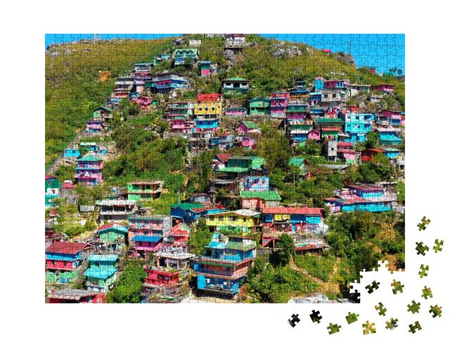 Puzzle de 1000 pièces « Maisons colorées de La Trinidad, Philippines »