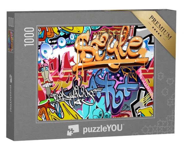 Puzzle de 1000 pièces « Mur de graffitis - Street Art »