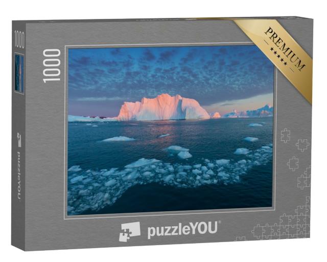 Puzzle de 1000 pièces « Iceberg au coucher du soleil »