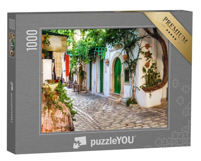 Puzzle de 1000 pièces « Vieille ruelle de la médina de Mahdia, Tunisie »