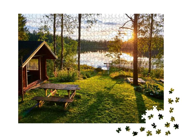 Puzzle de 1000 pièces « Lacs en Finlande »