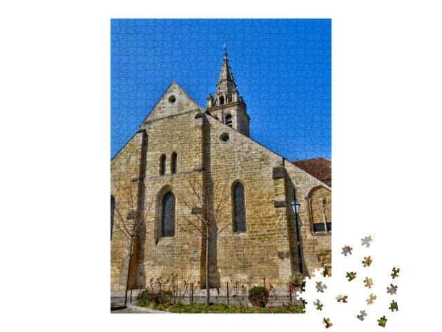 Puzzle de 1000 pièces « Ile de France, l'église Saint Christophe de Cergy »